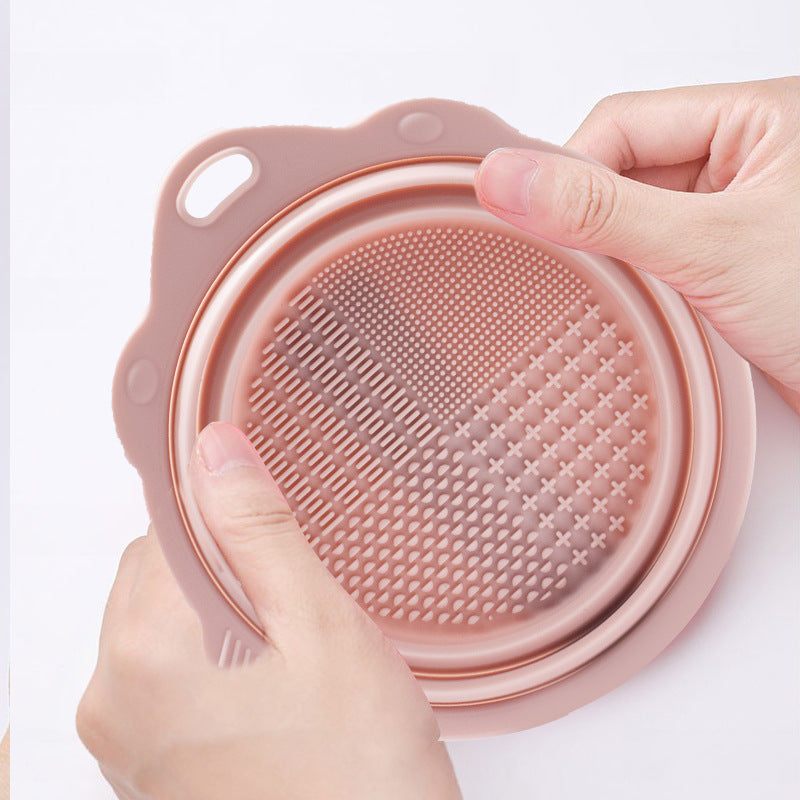 Silicone Folding Wash Bowl Makeup Circle
