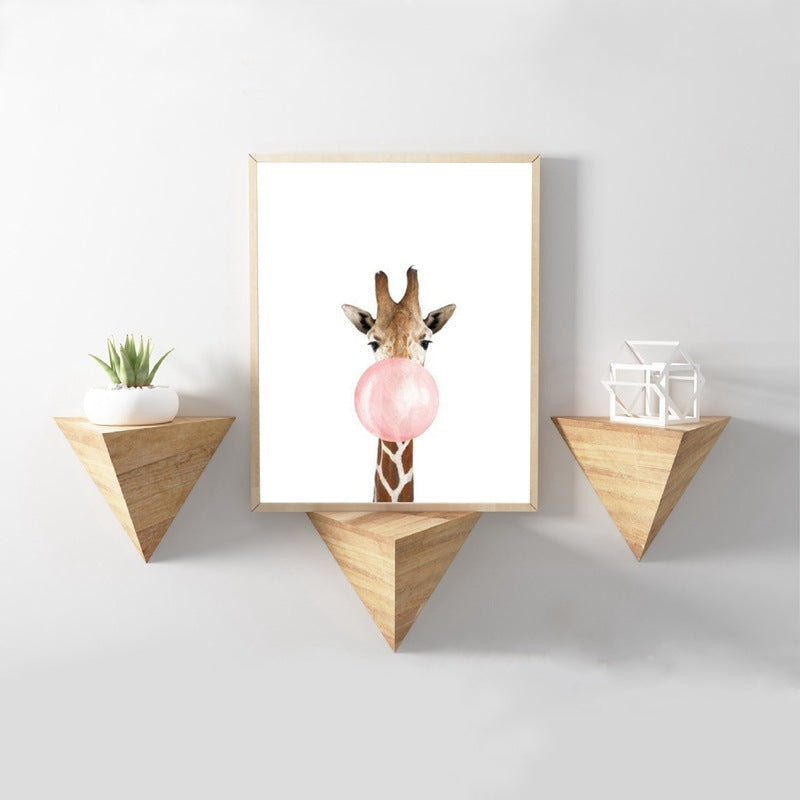 Elephant Blowing Bubbles Frameless Painting